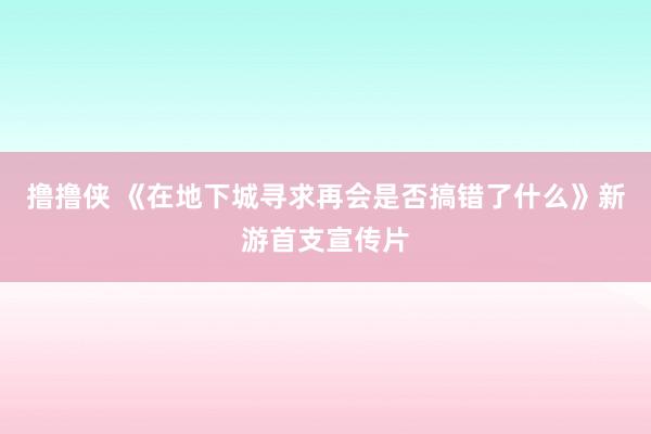 撸撸侠 《在地下城寻求再会是否搞错了什么》新游首支宣传片