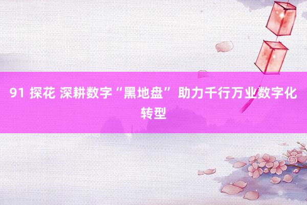 91 探花 深耕数字“黑地盘” 助力千行万业数字化转型