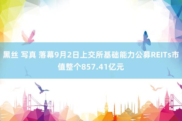 黑丝 写真 落幕9月2日上交所基础能力公募REITs市值整个857.41亿元