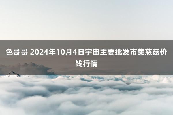 色哥哥 2024年10月4日宇宙主要批发市集慈菇价钱行情